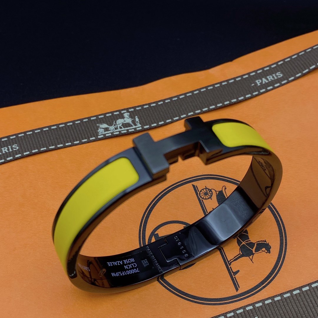 [AM]CLIC HM SO BLACK YELLOW BRACELET