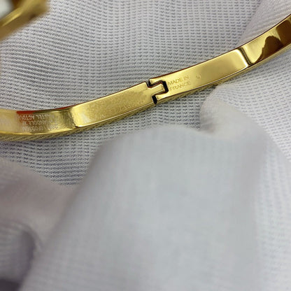 [AM]CLASSIC HM CLIC WHITE 8MM ENAMEL BRACELET