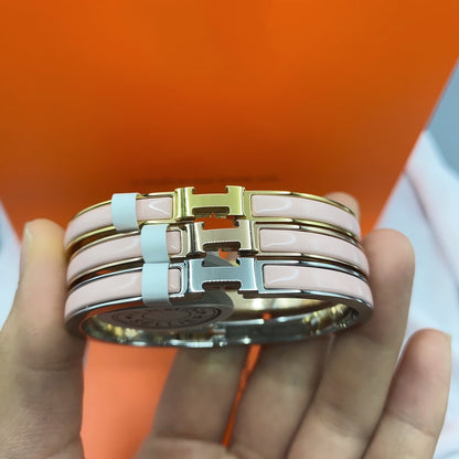[AM]CLASSIC HM CLIC  PINK 8MM ENAMEL BRACELET