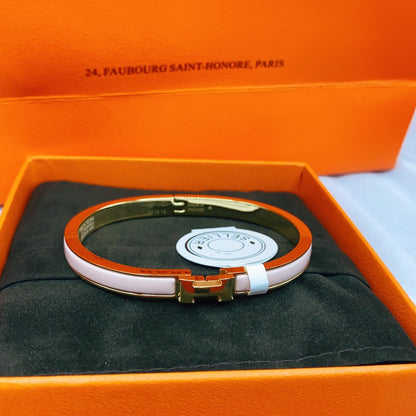 [AM]CLASSIC HM CLIC  PINK 8MM ENAMEL BRACELET
