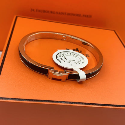 [AM]CLASSIC HM CLIC BLACK 8MM ENAMEL BRACELET