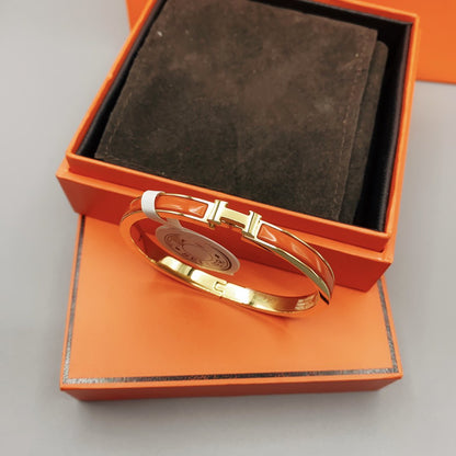 [AM]CLASSIC HM CLIC RED 8MM ENAMEL BRACELET