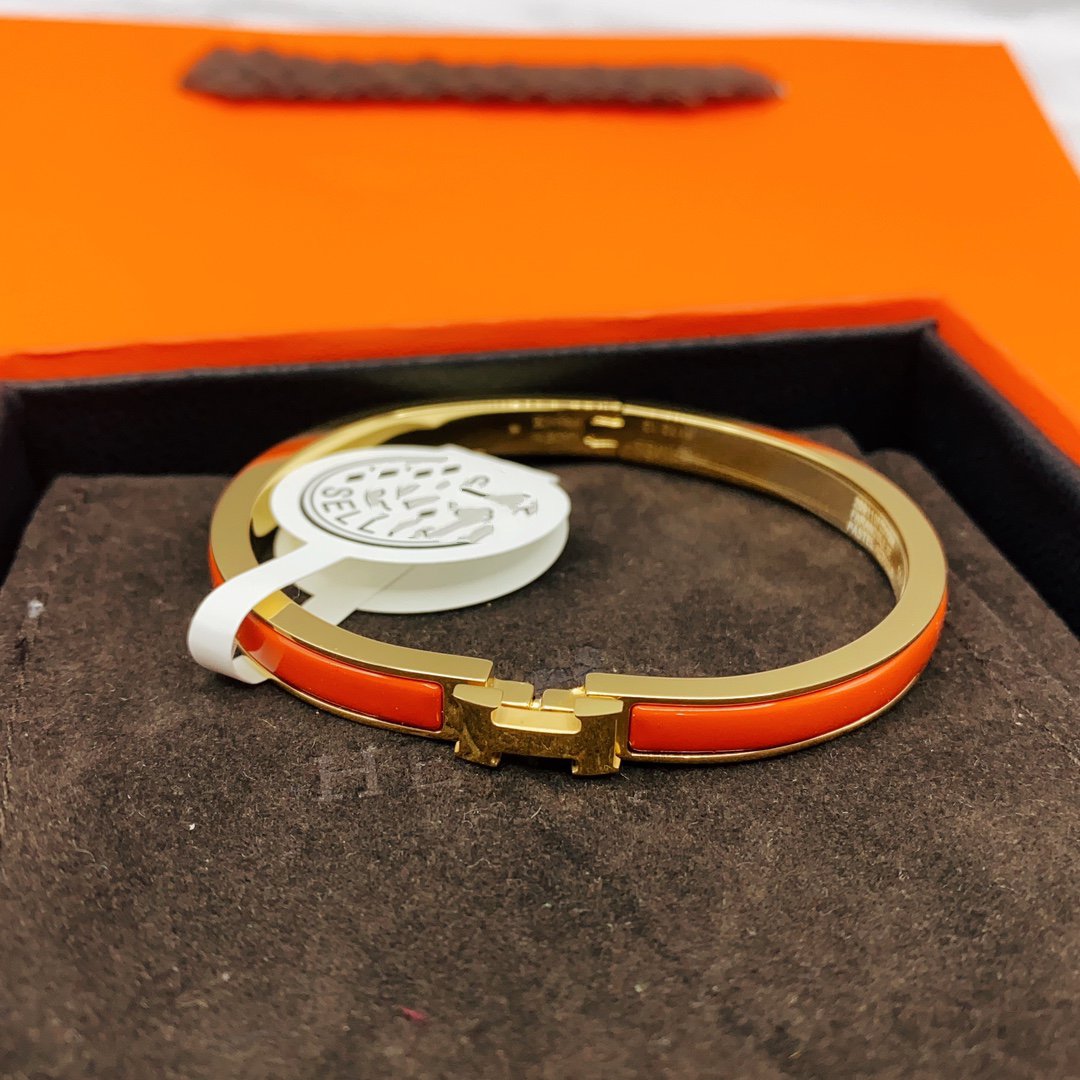 [AM]CLASSIC HM CLIC RED 8MM ENAMEL BRACELET