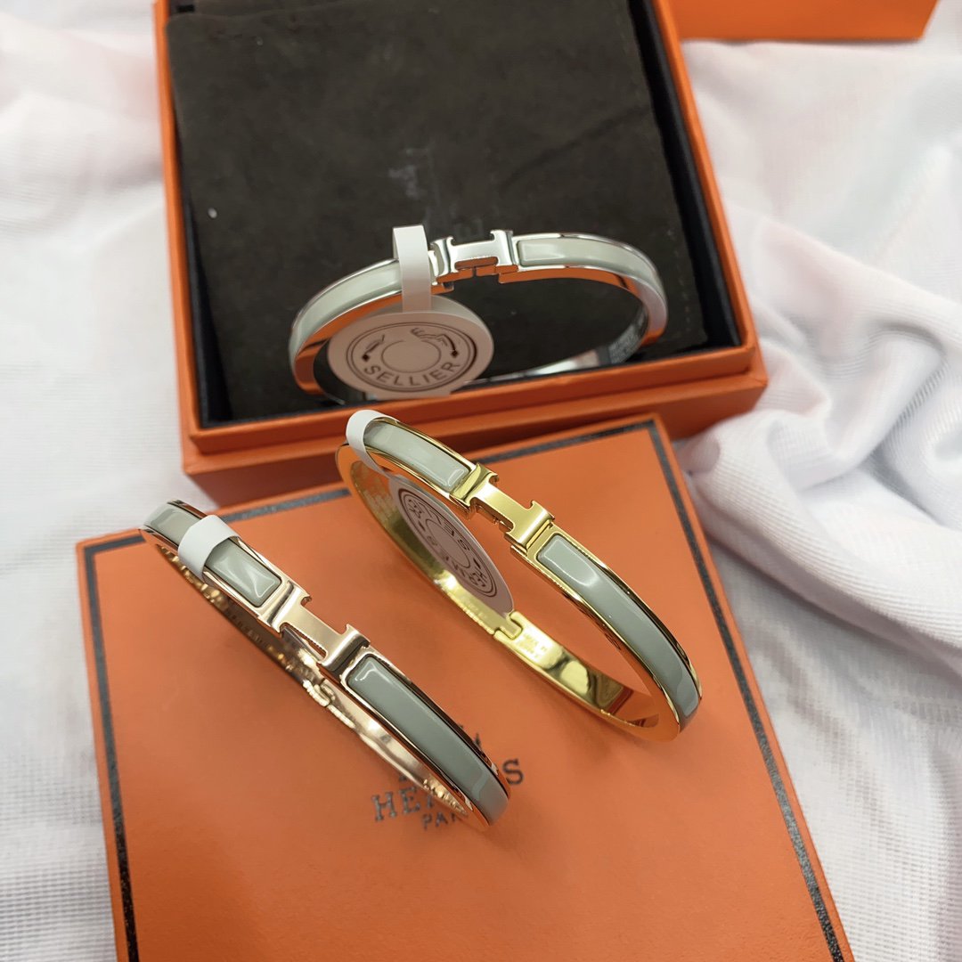 [AM]CLASSIC HM CLIC GREEN 8MM ENAMEL BRACELET