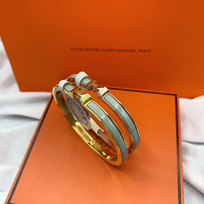 [AM]CLASSIC HM CLIC GREEN 8MM ENAMEL BRACELET