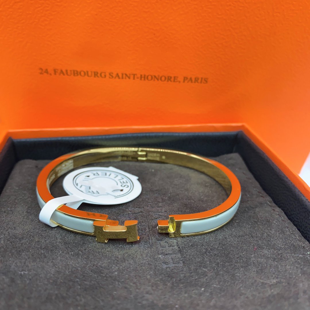 [AM]CLASSIC HM CLIC GREEN 8MM ENAMEL BRACELET