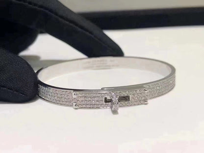 [AM]HM KELLY BRACELET IN SILVER AND FULL PAVE DIAMOND