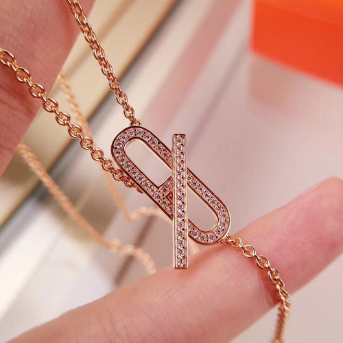[AM]HM FIRE PIG NOSE NECKLACE TRENDY STREET