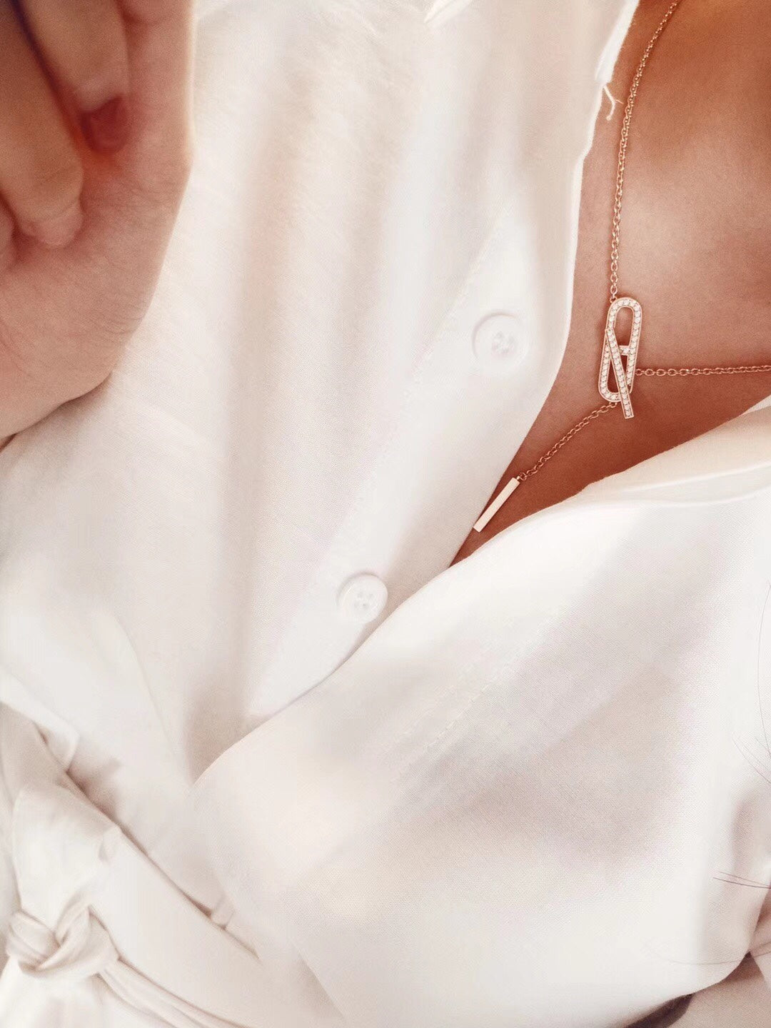 [AM]HM FIRE PIG NOSE NECKLACE TRENDY STREET