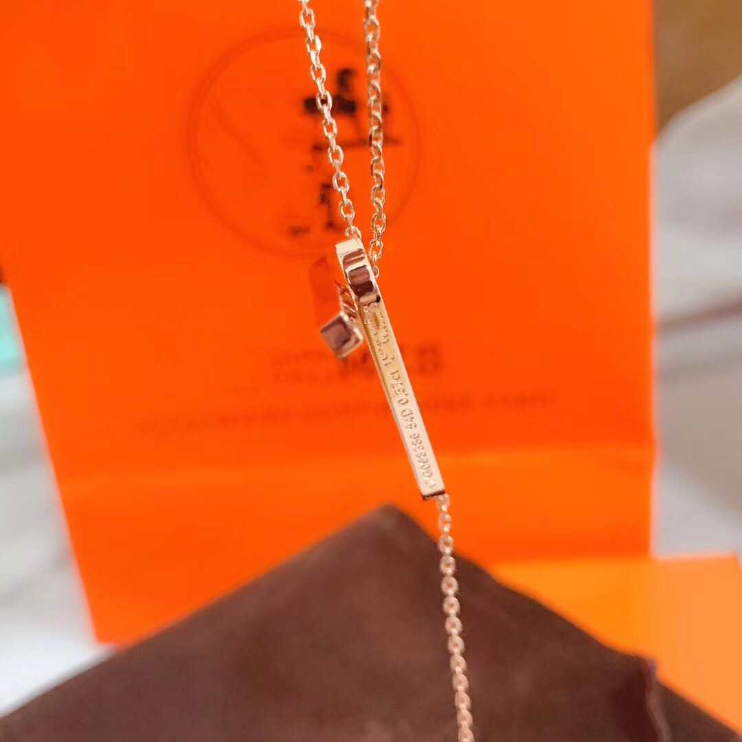 [AM]HM NECKLACE PLATINUM ROSE GOLD DIAMOND