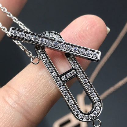 [AM]HM NECKLACE PLATINUM ROSE GOLD DIAMOND