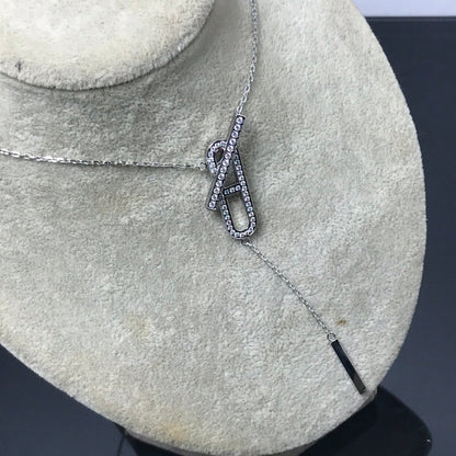 [AM]HM NECKLACE PLATINUM ROSE GOLD DIAMOND