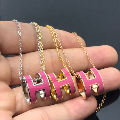 [AM]H NECKLACE PINK