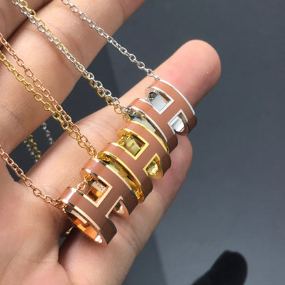 [AM]H NECKLACE BROWN