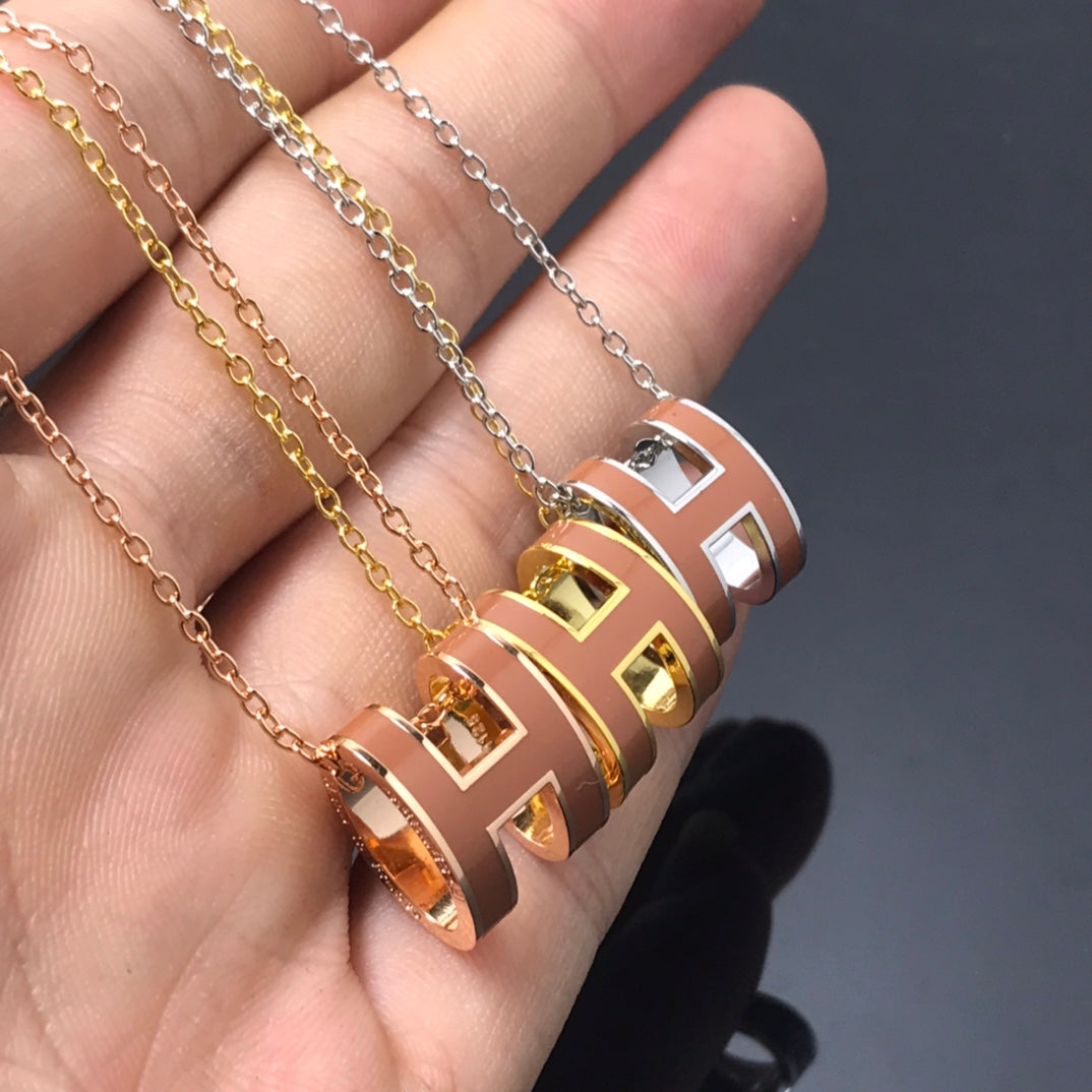 [AM]H NECKLACE BROWN