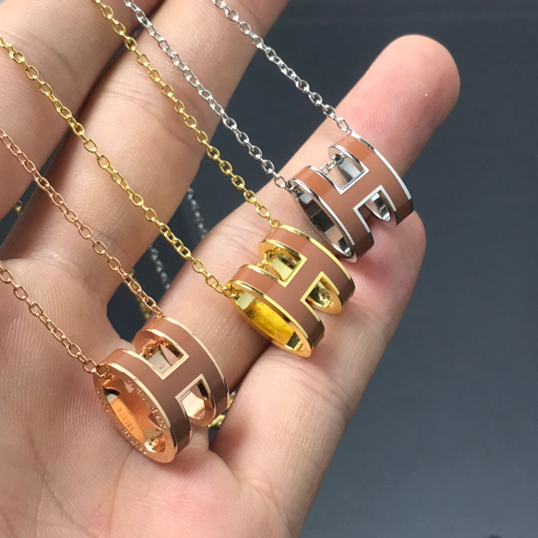 [AM]H NECKLACE BROWN