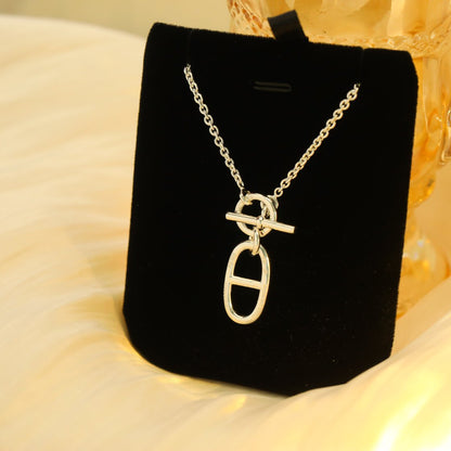 [AM]HM CHAINE D'ANCRE PENDANT NECKLACE STERLING SILVER