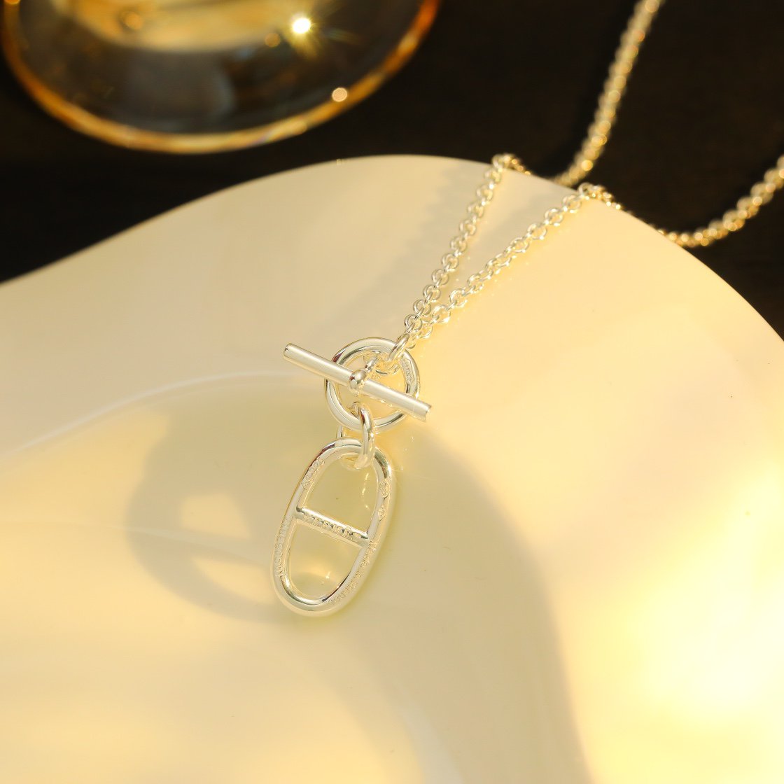 [AM]HM CHAINE D'ANCRE PENDANT NECKLACE STERLING SILVER