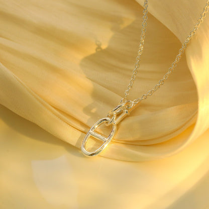 [AM]HM CHAINE D'ANCRE PENDANT NECKLACE STERLING SILVER