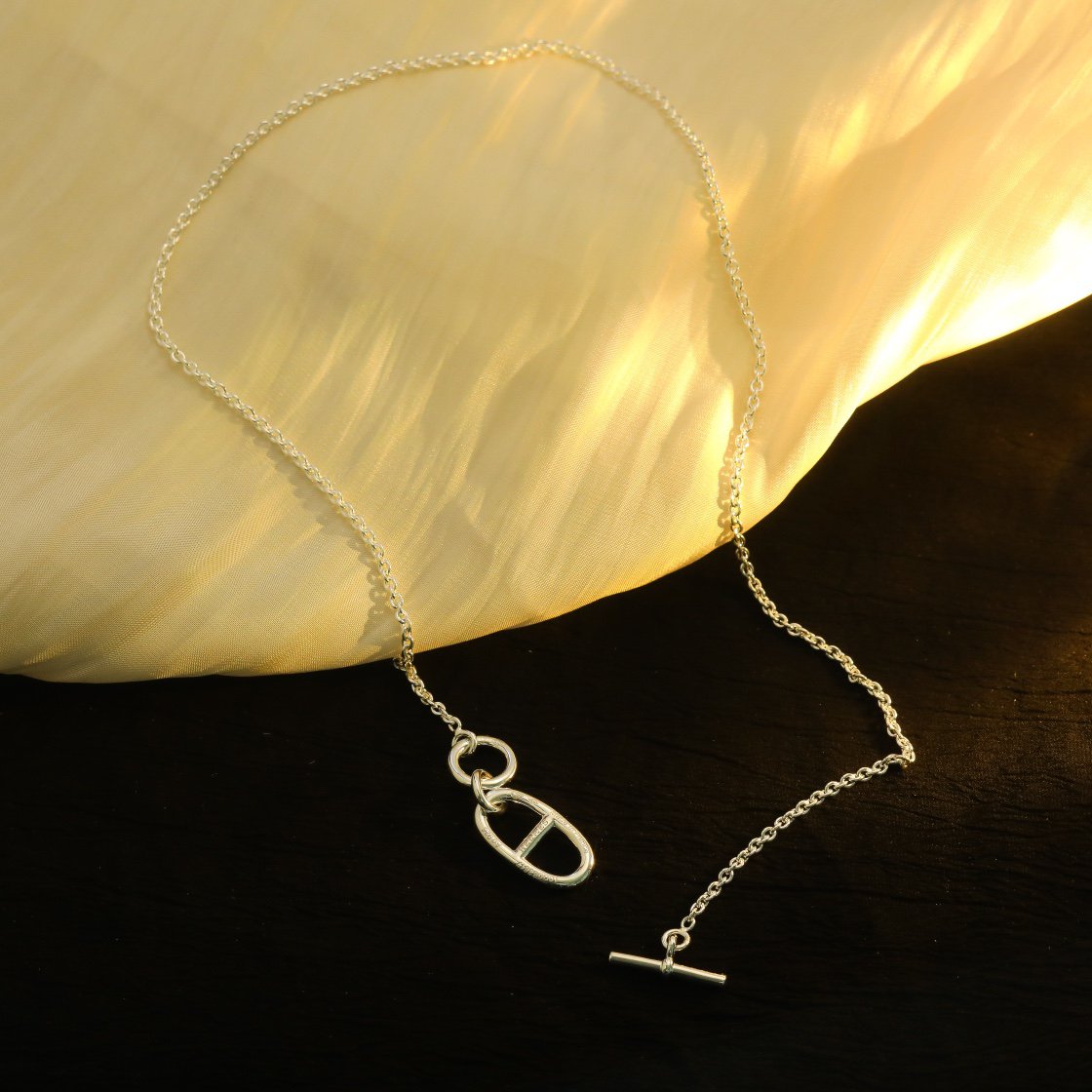 [AM]HM CHAINE D'ANCRE PENDANT NECKLACE STERLING SILVER