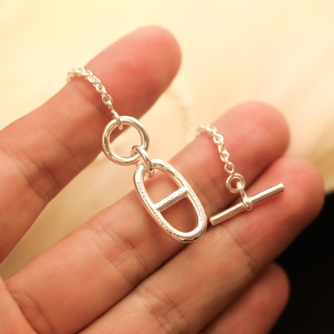 [AM]HM CHAINE D'ANCRE PENDANT NECKLACE STERLING SILVER