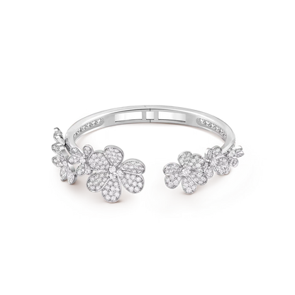 [AM]LUMINOUS BLOSSOM OPEN BANGLE