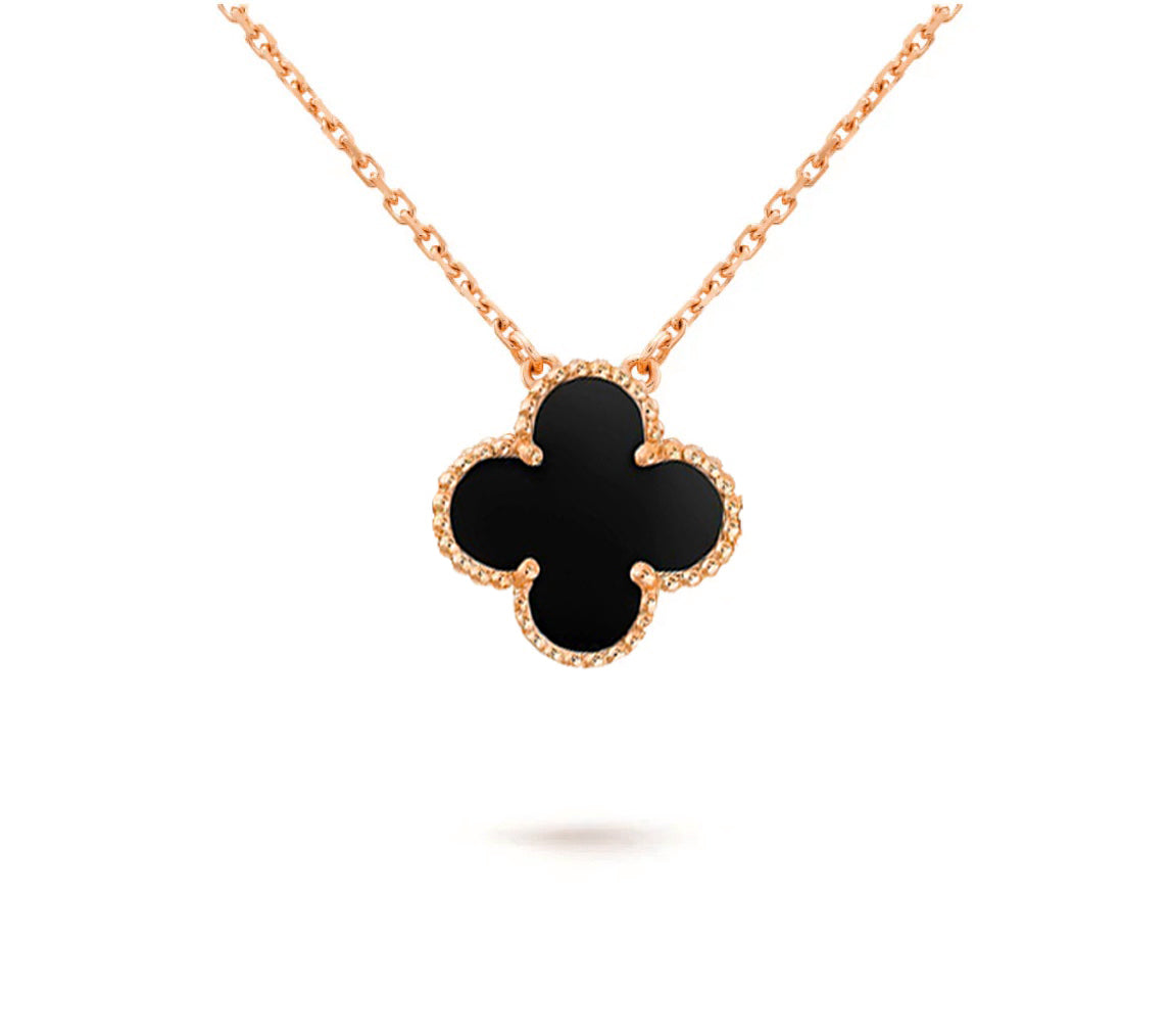 [AM]15MM CLOVER FLOWER PENDANT NECKLACE COLLECTION