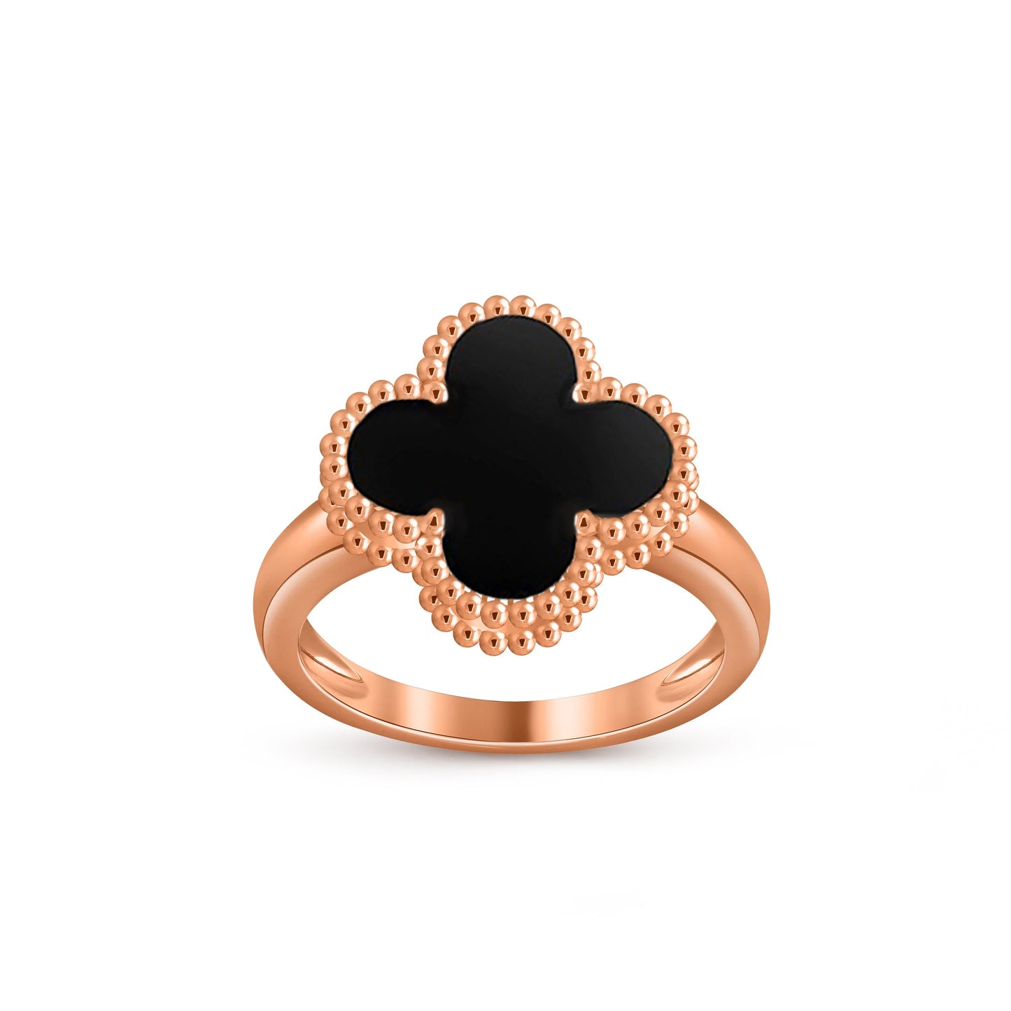 [AM]LUCKY CLOVER VINTAGE ROSE GOLD RING COLLECTION