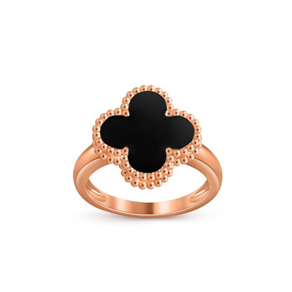 [AM]LUCKY CLOVER VINTAGE ROSE GOLD RING COLLECTION