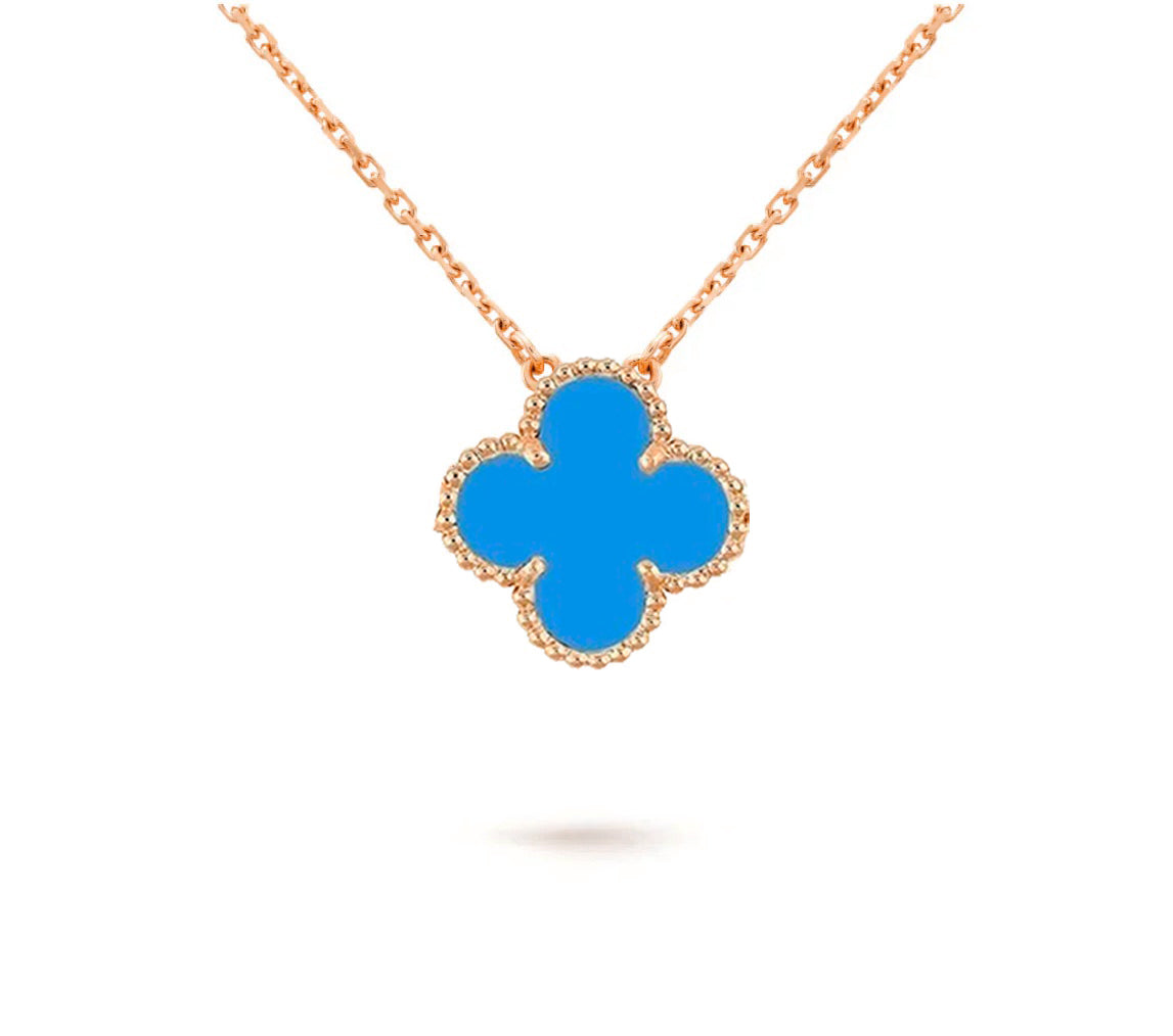 [AM]15MM CLOVER FLOWER PENDANT NECKLACE COLLECTION