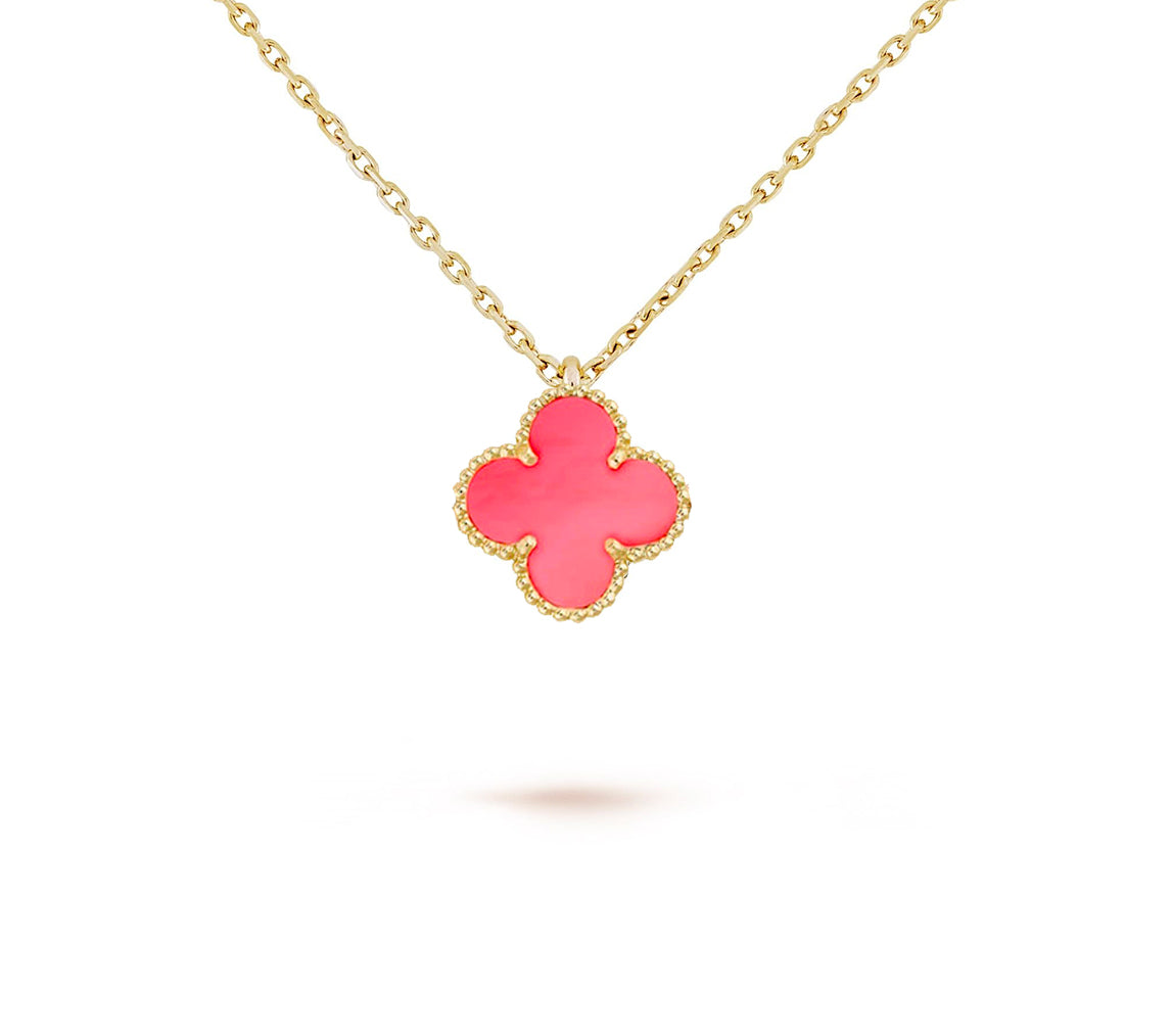 [AM]9.5MM MINI CLOVER PENDANT NECKLACE COLLECTION