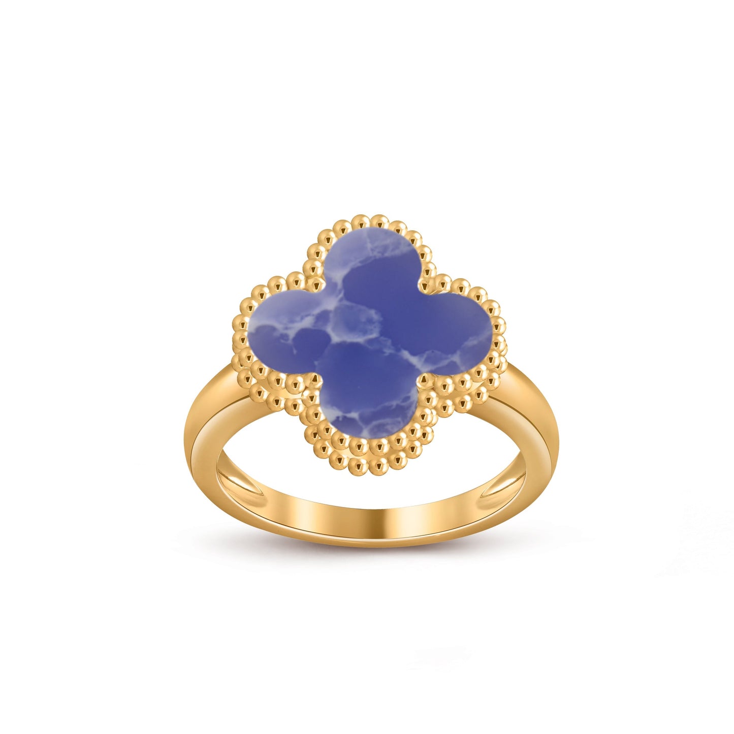 [AM]LUCKY CLOVER VINTAGE GOLD RING COLLECTION