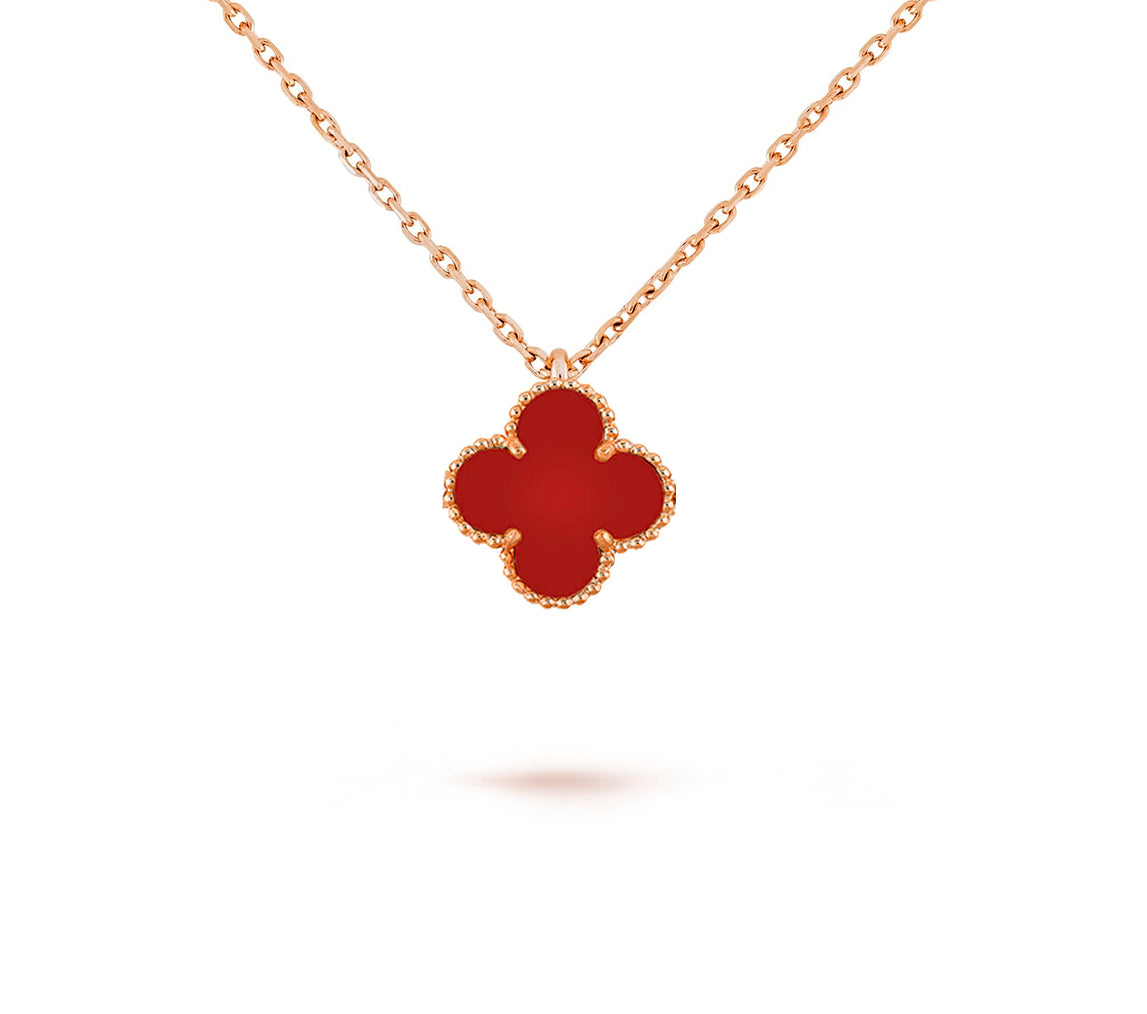 [AM]9.5MM MINI CLOVER PENDANT NECKLACE COLLECTION