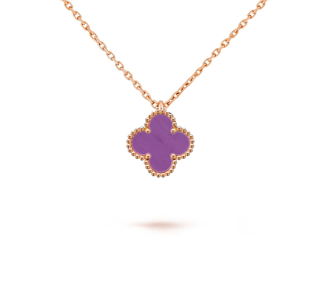 [AM]9.5MM MINI CLOVER PENDANT NECKLACE COLLECTION