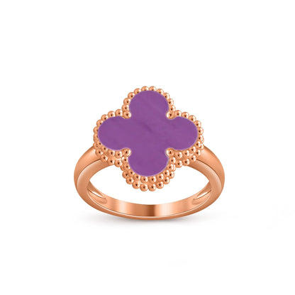 [AM]LUCKY CLOVER VINTAGE ROSE GOLD RING COLLECTION