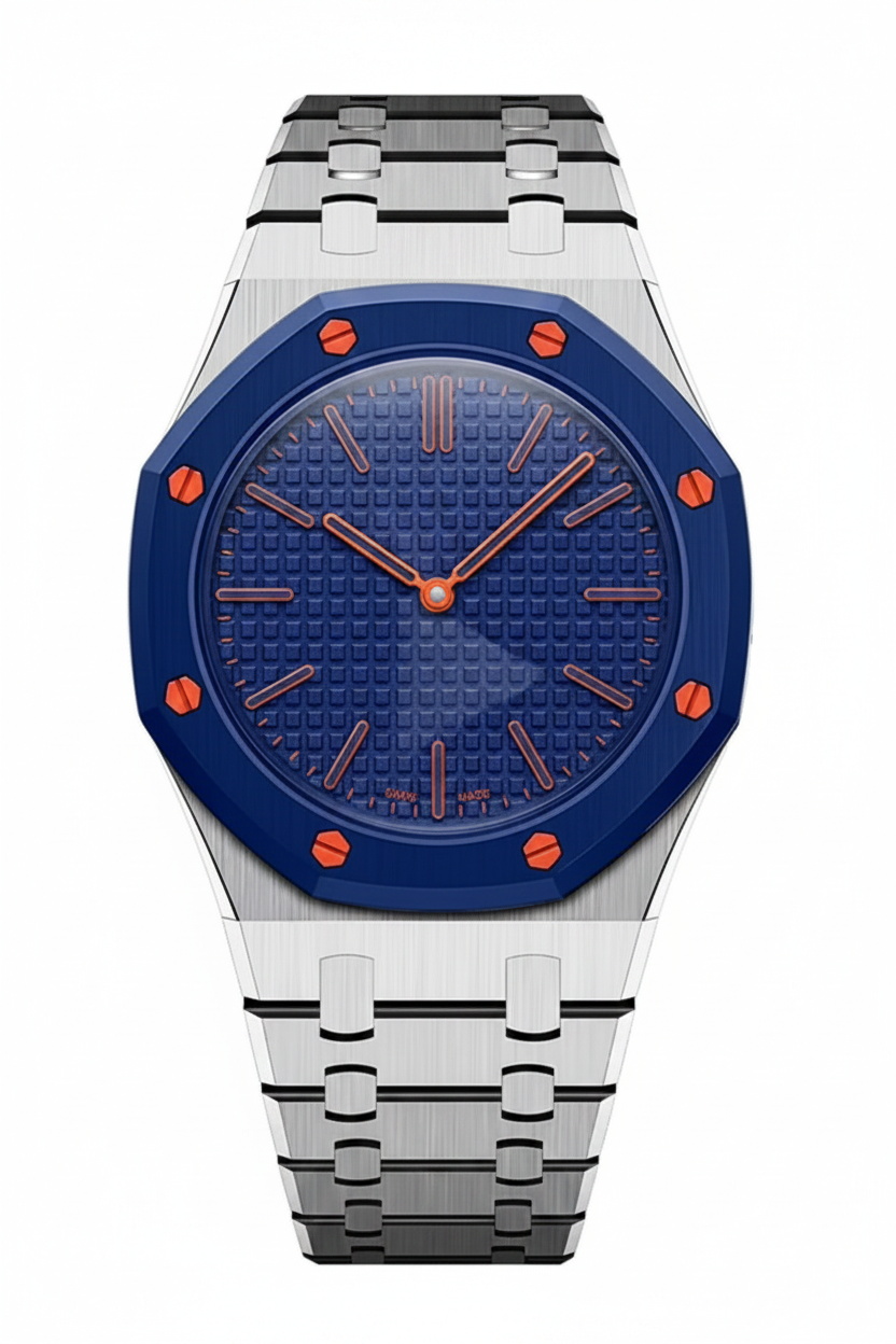 [AM]OAK POP EXCLUSIVE SILVER STEEL STRAP