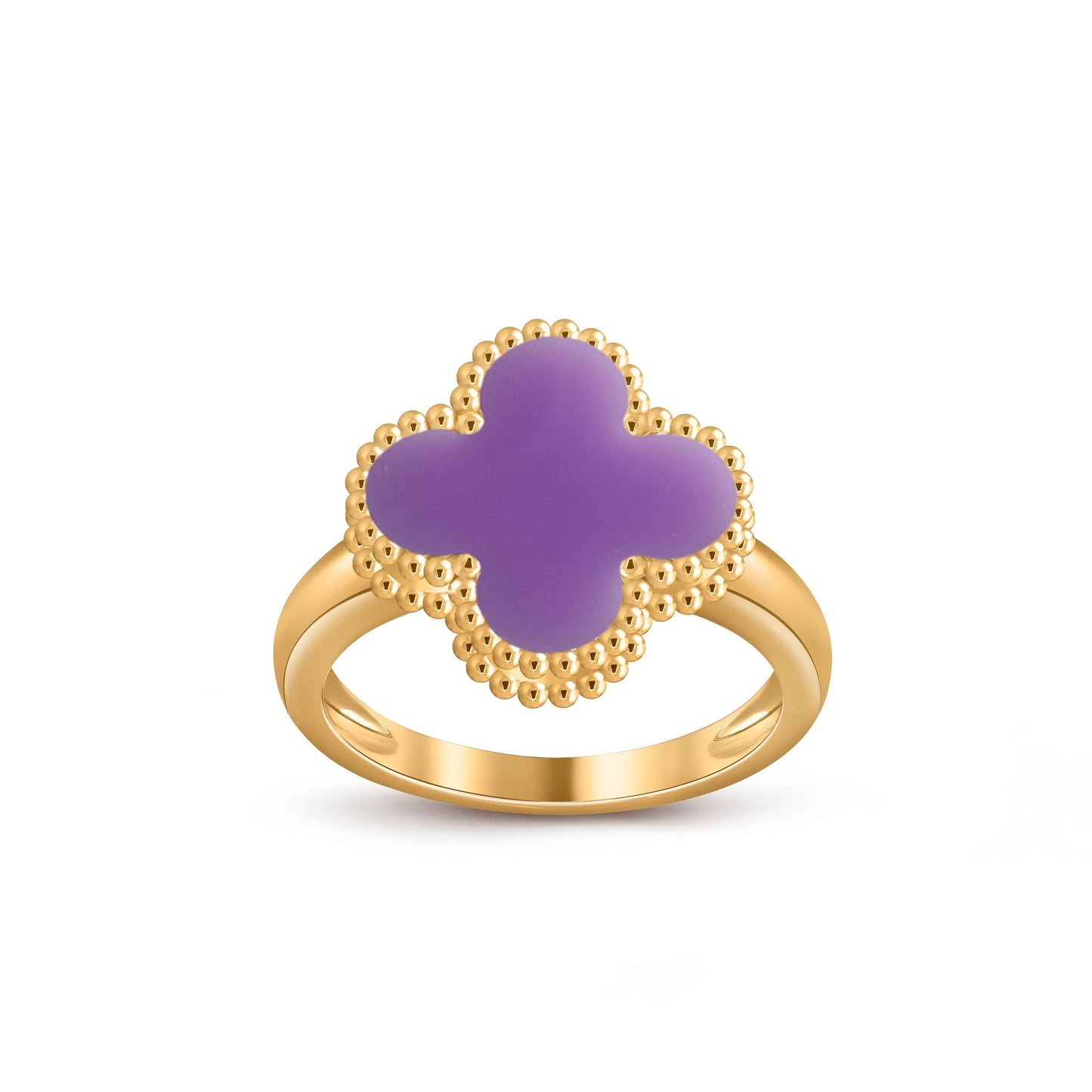 [AM]LUCKY CLOVER VINTAGE GOLD RING COLLECTION