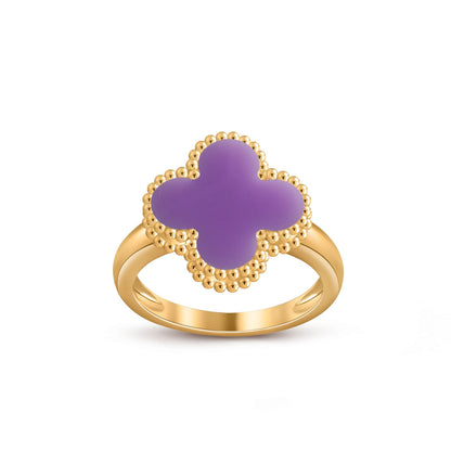 [AM]LUCKY CLOVER VINTAGE GOLD RING COLLECTION
