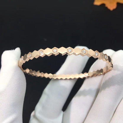 [AM]BEE LOVE ROSE GOLD DIAMOND BRACELET