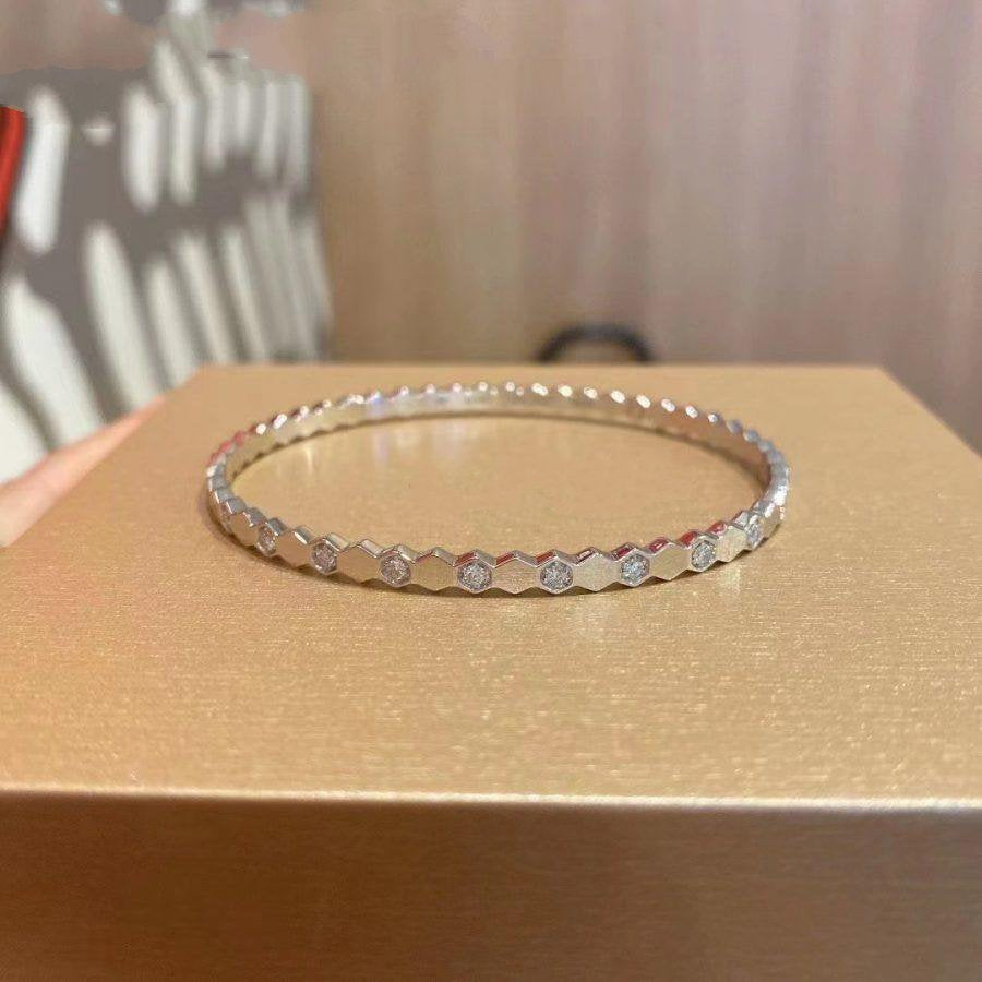[AM]BEE LOVE SILVER DIAMOND BRACELET