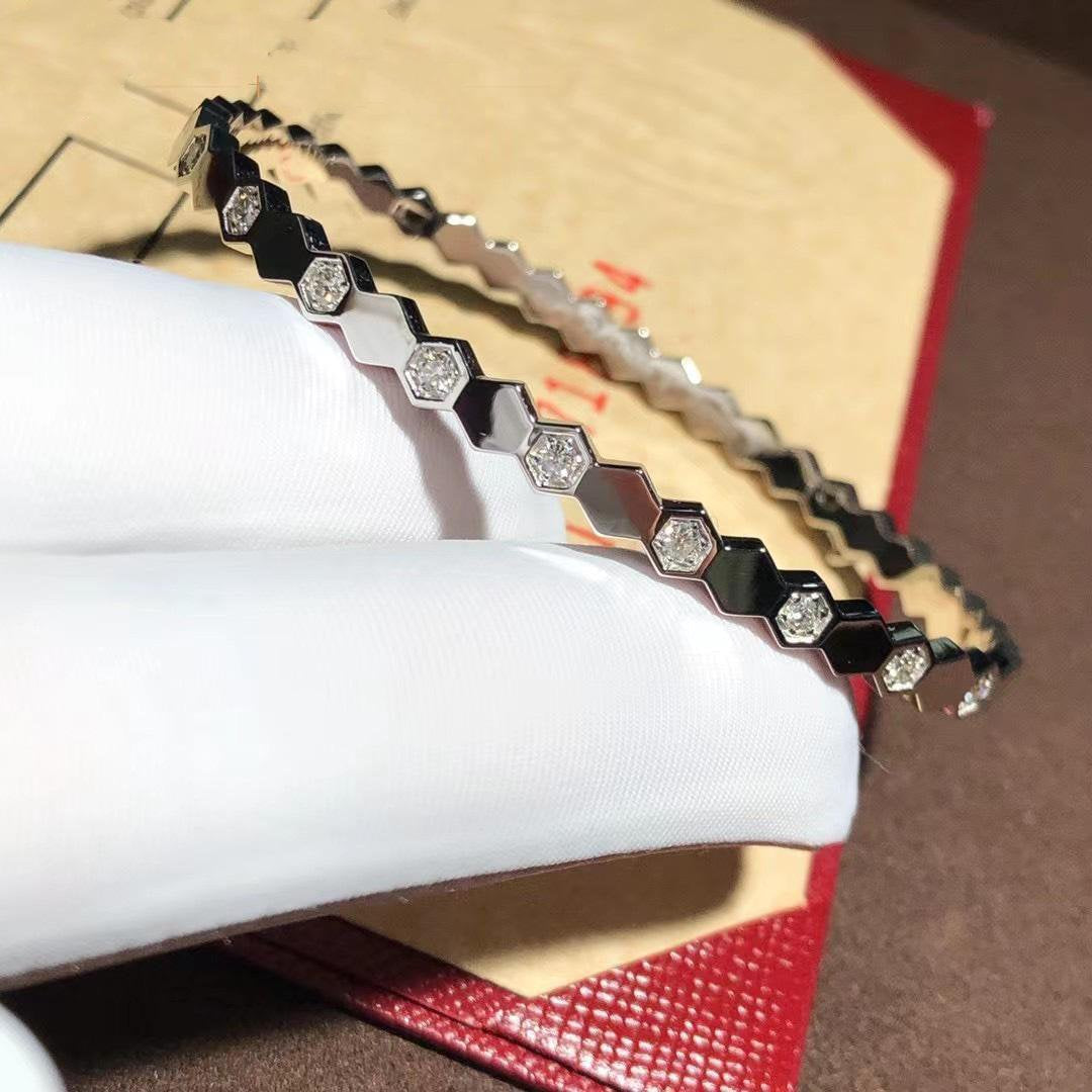 [AM]BEE LOVE SILVER DIAMOND BRACELET