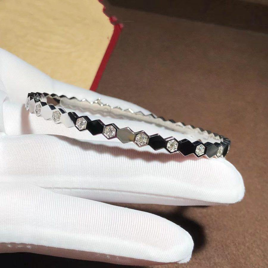 [AM]BEE LOVE SILVER DIAMOND BRACELET