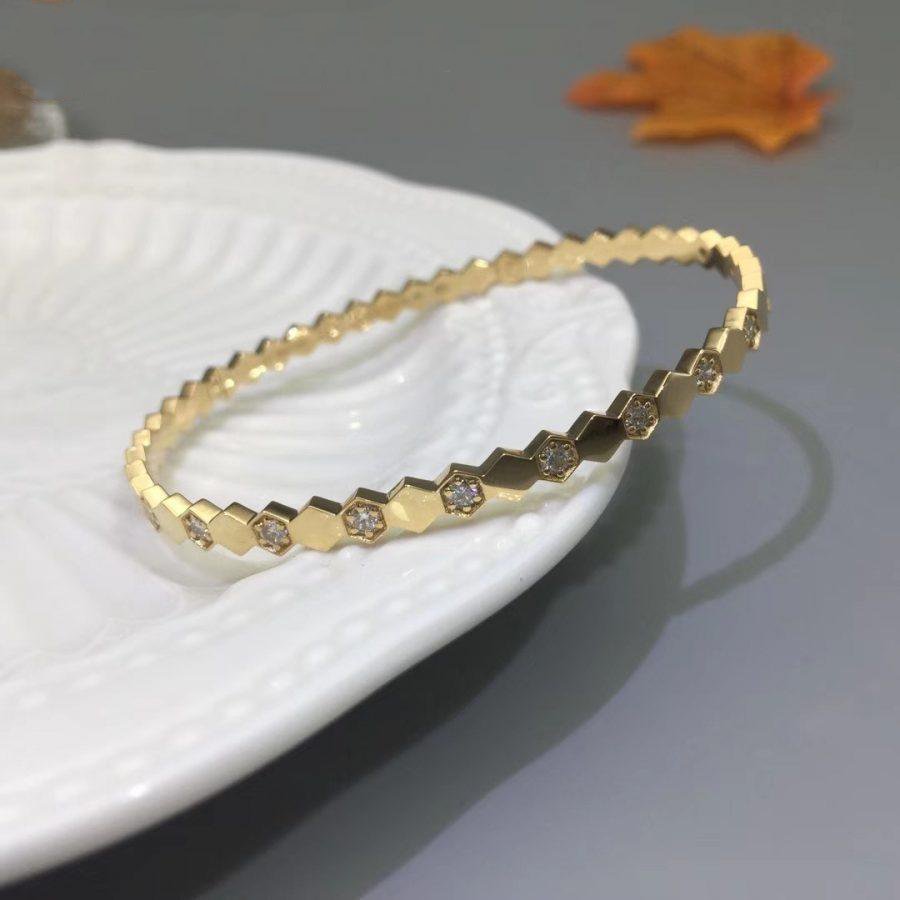 [AM]BEE LOVE GOLD DIAMOND BRACELET