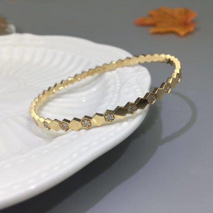 [AM]BEE LOVE GOLD DIAMOND BRACELET