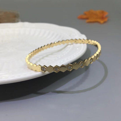 [AM]BEE LOVE GOLD DIAMOND BRACELET