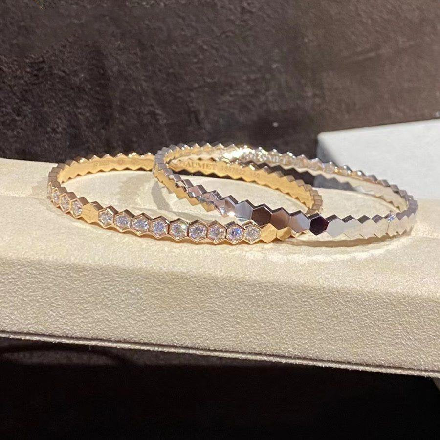 [AM]BEE LOVE GOLD BRACELET FULL DIAMOND