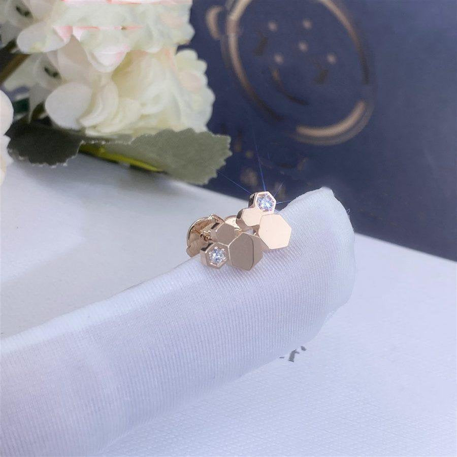 [AM]BEE LOVE ROSE GOLD DIAMOND EARRINGS