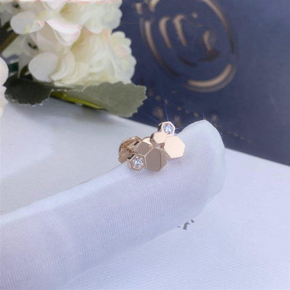 [AM]BEE LOVE ROSE GOLD DIAMOND EARRINGS