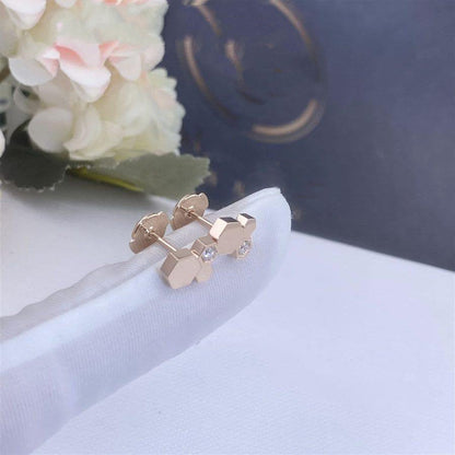 [AM]BEE LOVE ROSE GOLD DIAMOND EARRINGS