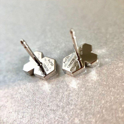 [AM]BEE LOVE SILVER DIAMOND EARRINGS